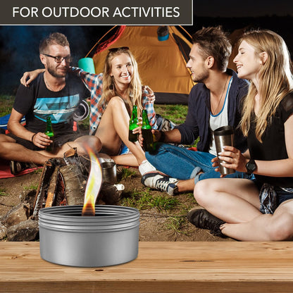 Outdoor Decorative Candle - Paraffin Candle - Unscented Candles - Outdoor Candle in Metal Cup - Natural Warm Light - Outdoor Light - Relax - Decoration - Idea for Birthday - Wedding - Party