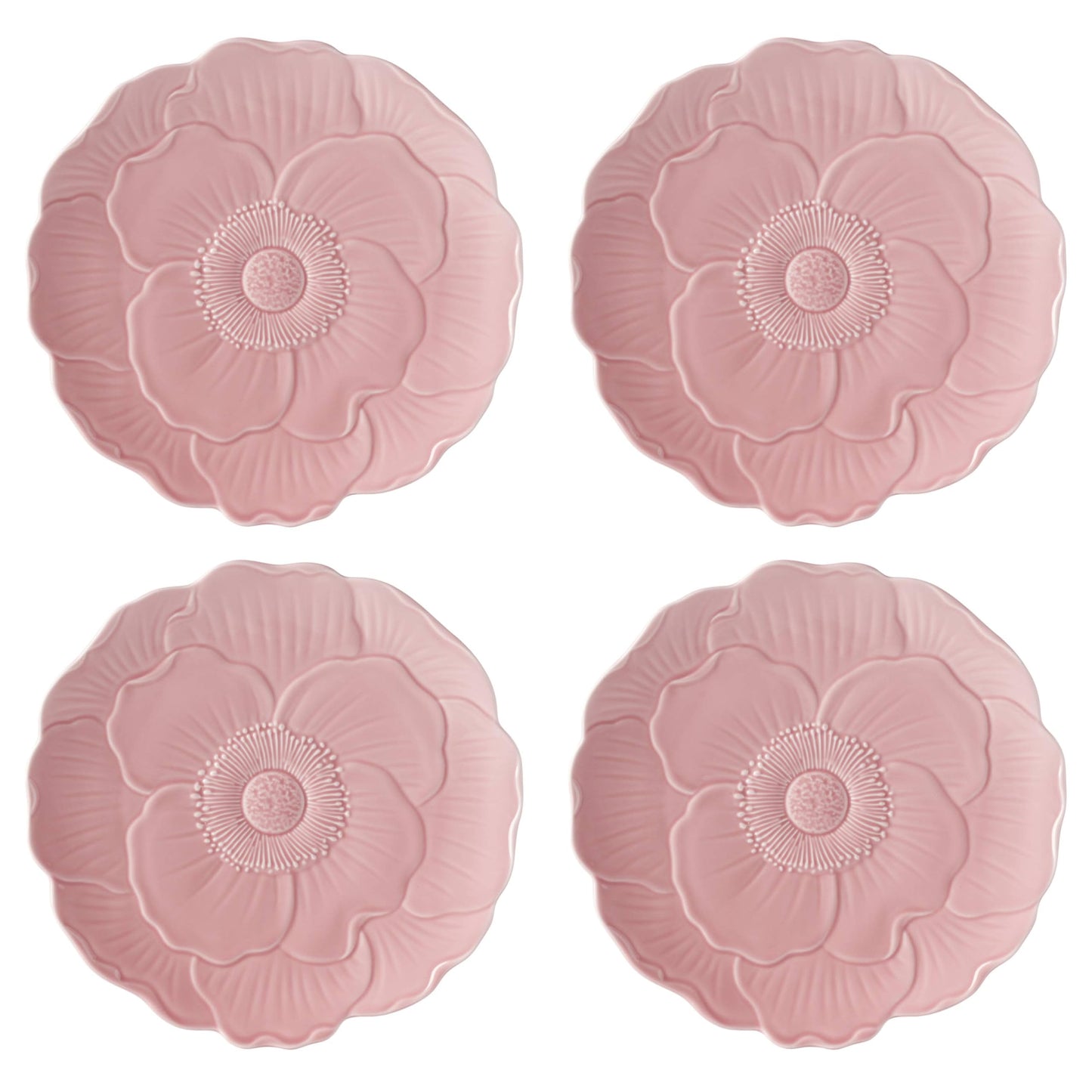Lenox 897768 Butterfly Meadow Floral Accent Plates, Pink, Set of 4