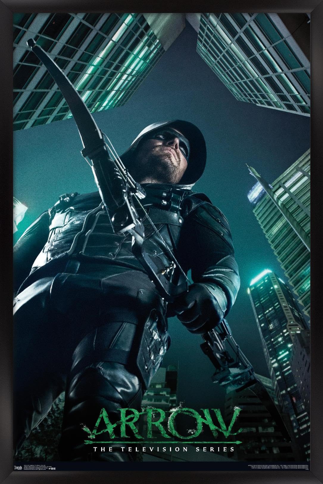 Trends International DC Comics TV - Arrow - Key Art Wall Poster, 22.375" x 34", Black Framed Version