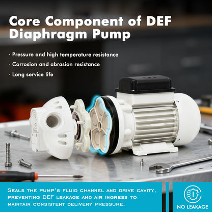 AC 110V-120V Diesel Exhaust Fluid Transfer Pump Self-Priming Electric Diaphragm DEF Pump for Urea, Oil, Water & Irrigation.Diaphragm Pumps with 400W, 10.6 GPM, 36ft Lift（White）