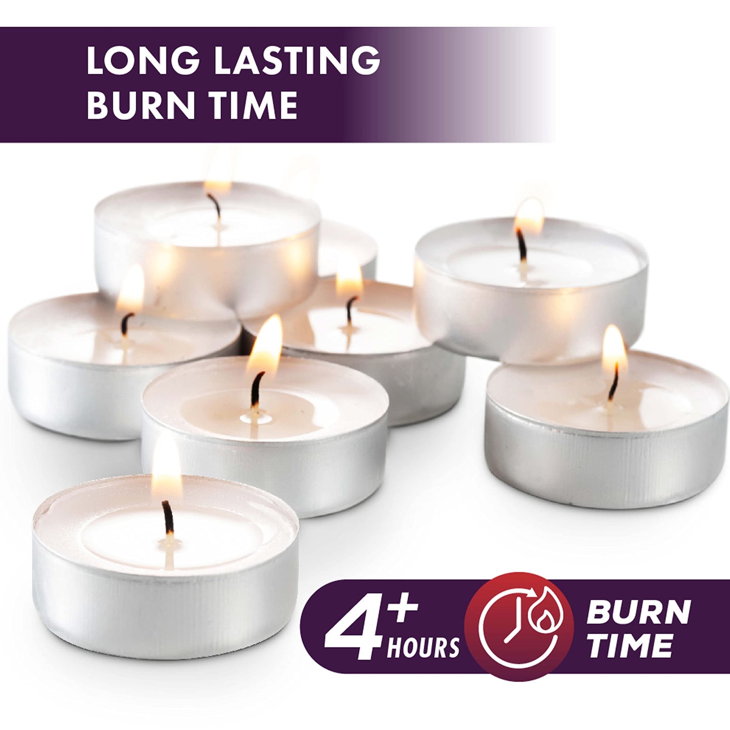 MontoPack Unscented Tea Light Candles 400 Pack | 4 Hours, White, Smokeless, Dripless Small Votive Paraffin Tealights | Long-Lasting for Home, Shabbat, Weddings, Events, Emergencies | Mini Candles Bulk