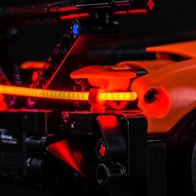 Upgraded Led Light Kit Compatible with Lego Bugatti Chiron Pur Sport Hypercar Building Set Lights Decoration Compatible with Lego 42222 Best Gifts for Adults (Model Not Included)