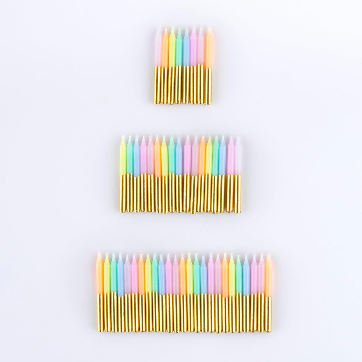 Meri Meri Mini Birthday Candles for Cake (Pack of 50), Unscented Meri Meri Birthday Candles