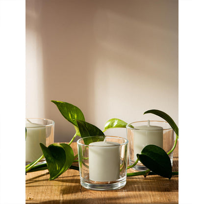 CANDWAX Unscented Ivory Votive Candles Set of 36 - Clean-Burning, Long-Lasting 15 Hour Burn - Ideal for Weddings, Home Décor, Spa, Events - Bulk Value for Versatile Use