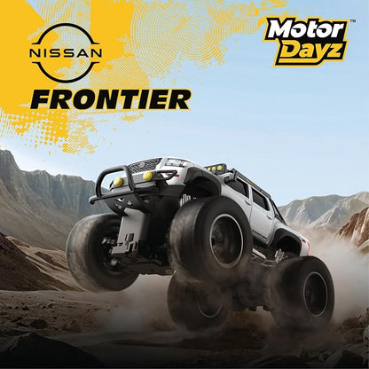 Nissan Frontier RC Truck – 1:16 Scale 4WD Remote Control Car Officially Licensed Nissan Frontier 2.4GHz Full-Function Control USB Rechargeable Ready to Run White