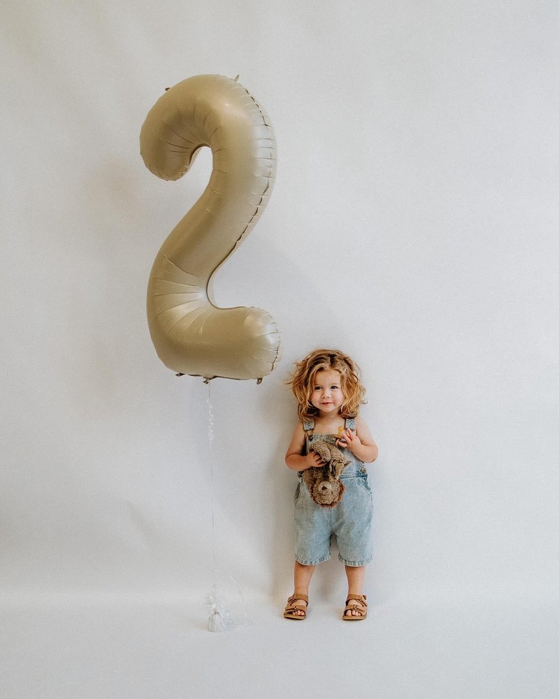 Cream 2 Balloon, Cream Number Balloons 40 Inch, 2nd Number Birthday Decorations, Second Two Birthday Party Supplies, Number 2 Balloon