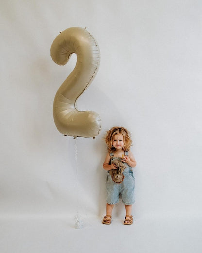 Cream 2 Balloon, Cream Number Balloons 40 Inch, 2nd Number Birthday Decorations, Second Two Birthday Party Supplies, Number 2 Balloon