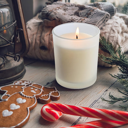 SHOWIN Thick Candle Jars for Making Candles 20 Pcs, 7 OZ Empty Jars with Wood Lids for Candle Making, Sample Container, Frosted White
