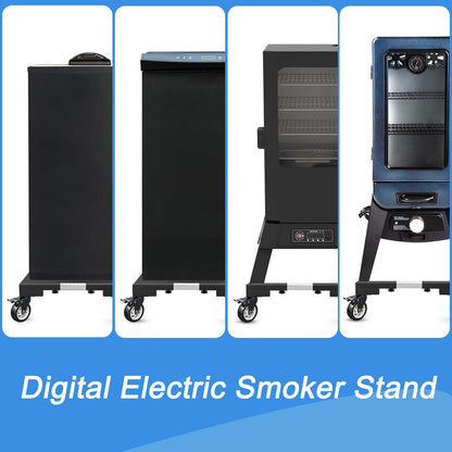LYUND Heavy Duty All Steel Smoker Stand with 5 Inch Casters Wheels, for Vertical Electric Smoker&Digital Electric Smoker Universal Mobile Base