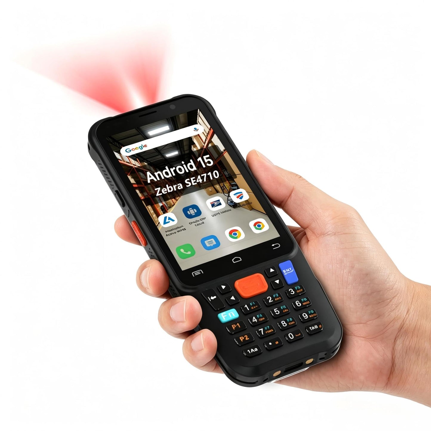 Arrvel Android Barcode Scanner F1, Android 15 Handheld PDA w/Zebra SE4710 Engine, 4 inch Touchscreen Industrial Mobile Computer, IP67 Data Terminal Inventory Scanner for Warehouse Retail Logistics