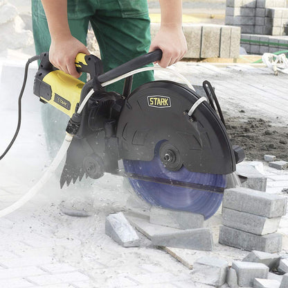 XtremepowerUS 3200W Electric 16" Wet/Dry Cutter Circular Saw Concrete Saw Cutter Saw 20AMP Water Line (Blade Included) Disc Cutter, Power Cutter