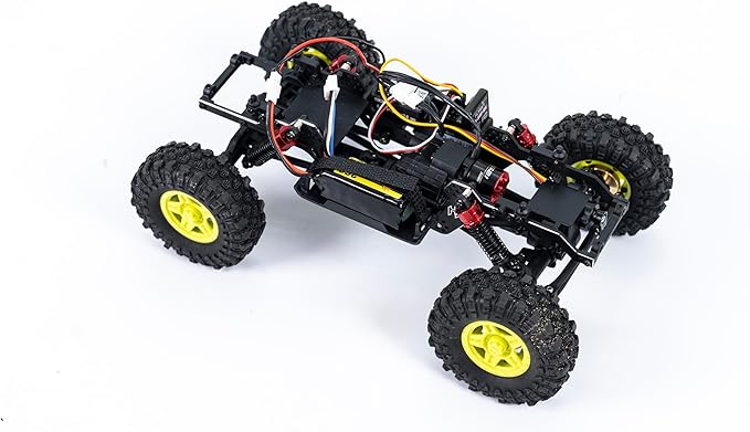 Helidirect HobbyPlus 1/18 RC Crawler - CR-18P PRO Brushless Juice Up Edition RTR w HBW Electronics 2.4GHz 4CH TX - Remote Control Crawler RC Rock 1/18 Full Lock 4WD Off-Road for Adults - Red