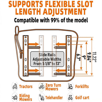 SEATIN Universal Forklift Seat,Tractor Seat with Micro Switch,Armrest and Safety Belt,for Tractor,Mower,Skid Loader,Telehandler,Backhoe,Excavator Dozer