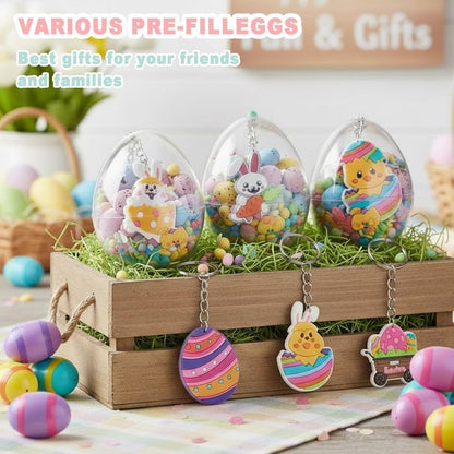 172 Pack Easter Egg Fillers,Easter Basket Stuffers for Kids Boys Girls, Easter Party Favors Assorted Toys for Easter Egg Hunt,Classroom Prize Supplies,Basket Stuffers Fillers for kids,Party Favors