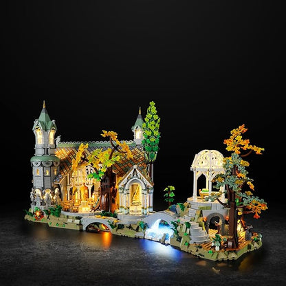 Vaodest Led Light for Lego 10316 The Lord of The Rings: Rivendell Building Blocks ModelDesign and Configuration Compatible with Model 10316(Led Light Only Not Building Block Kit)