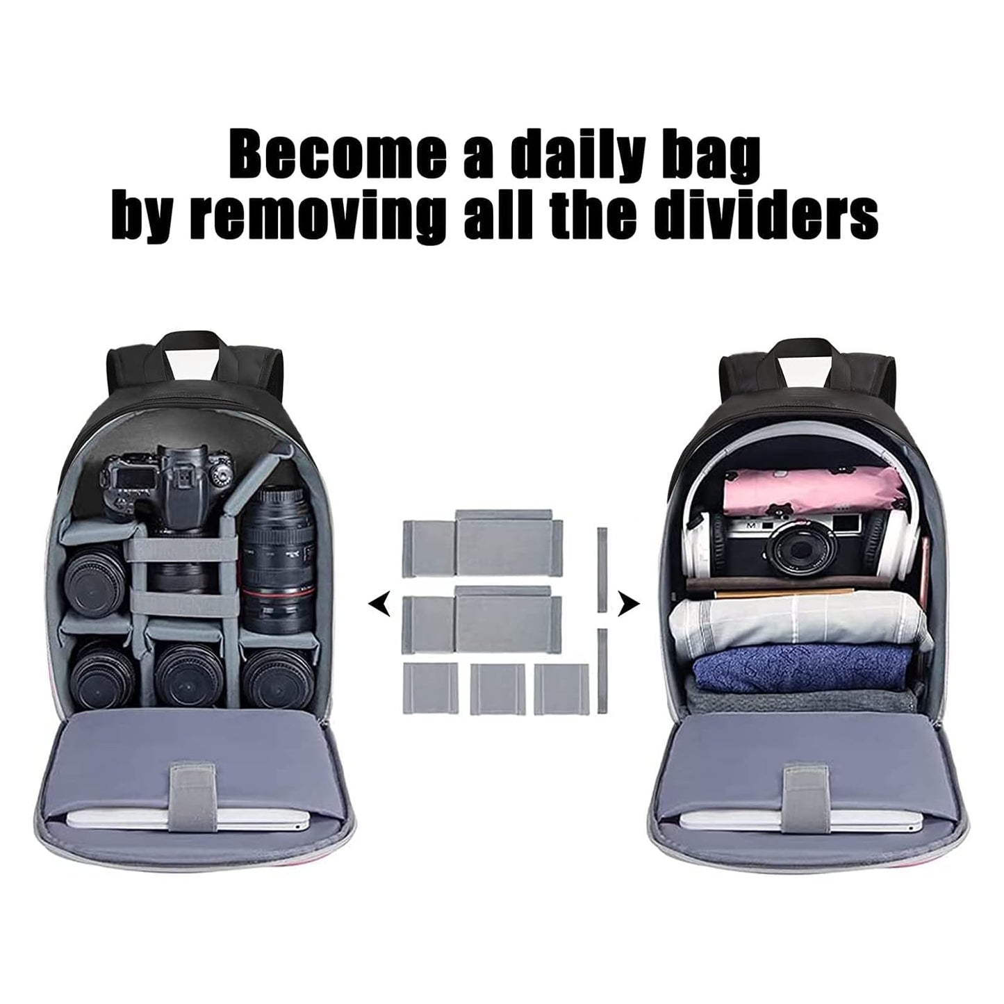 CADeN Camera Backpack Bag Professional for DSLR/SLR Mirrorless Camera Waterproof, Camera Case Compatible for Sony Canon Nikon