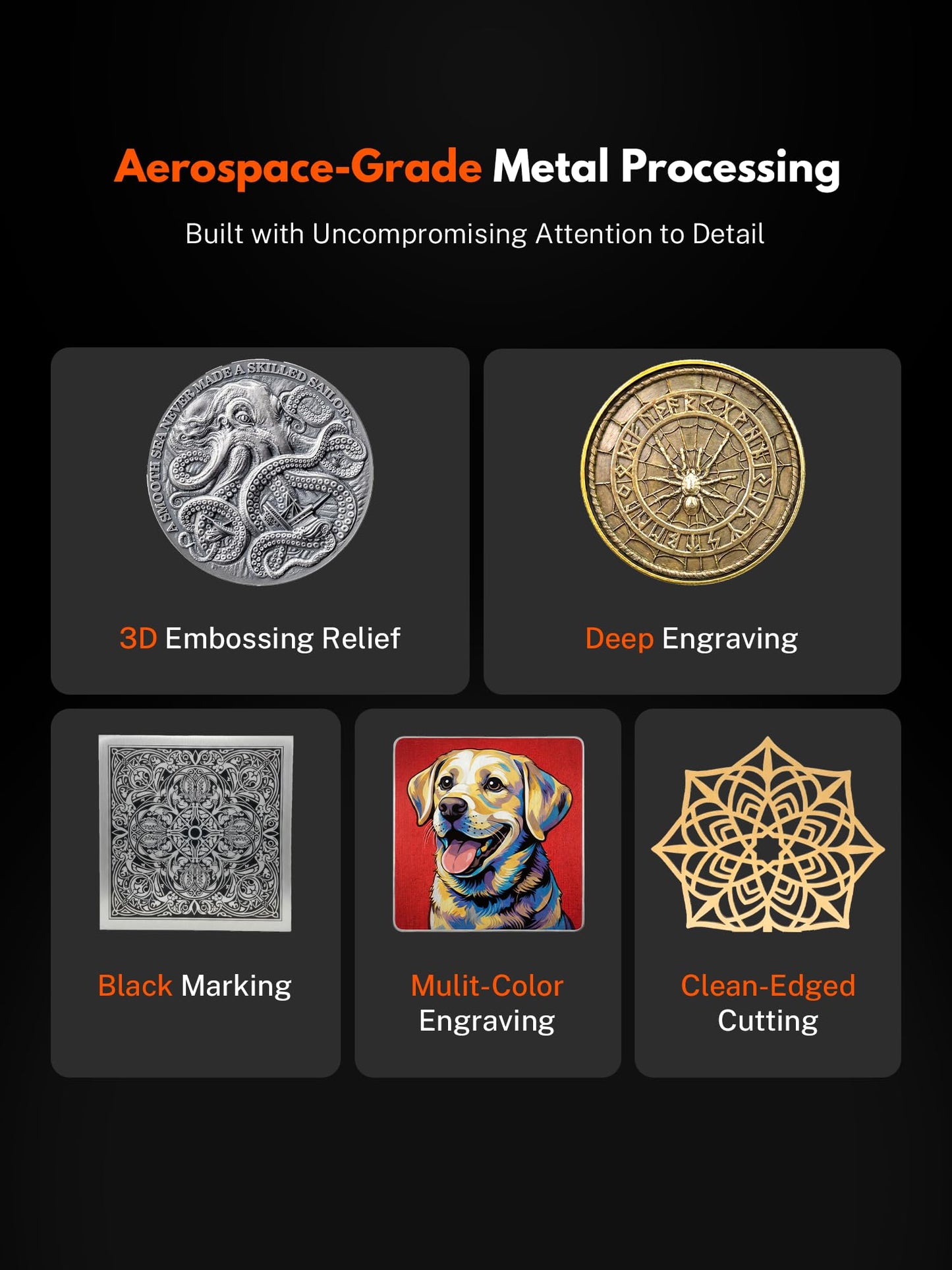 EM-Smart Dual 2, 30W MOPA + 20W Diode Laser Engraver, 100+ Color Metal Engraving, 15000mm/s Fast Laser Engraver and Cutting Machine for Jewelry, Metal, Wood, Leather, Acrylic, Glass, and More