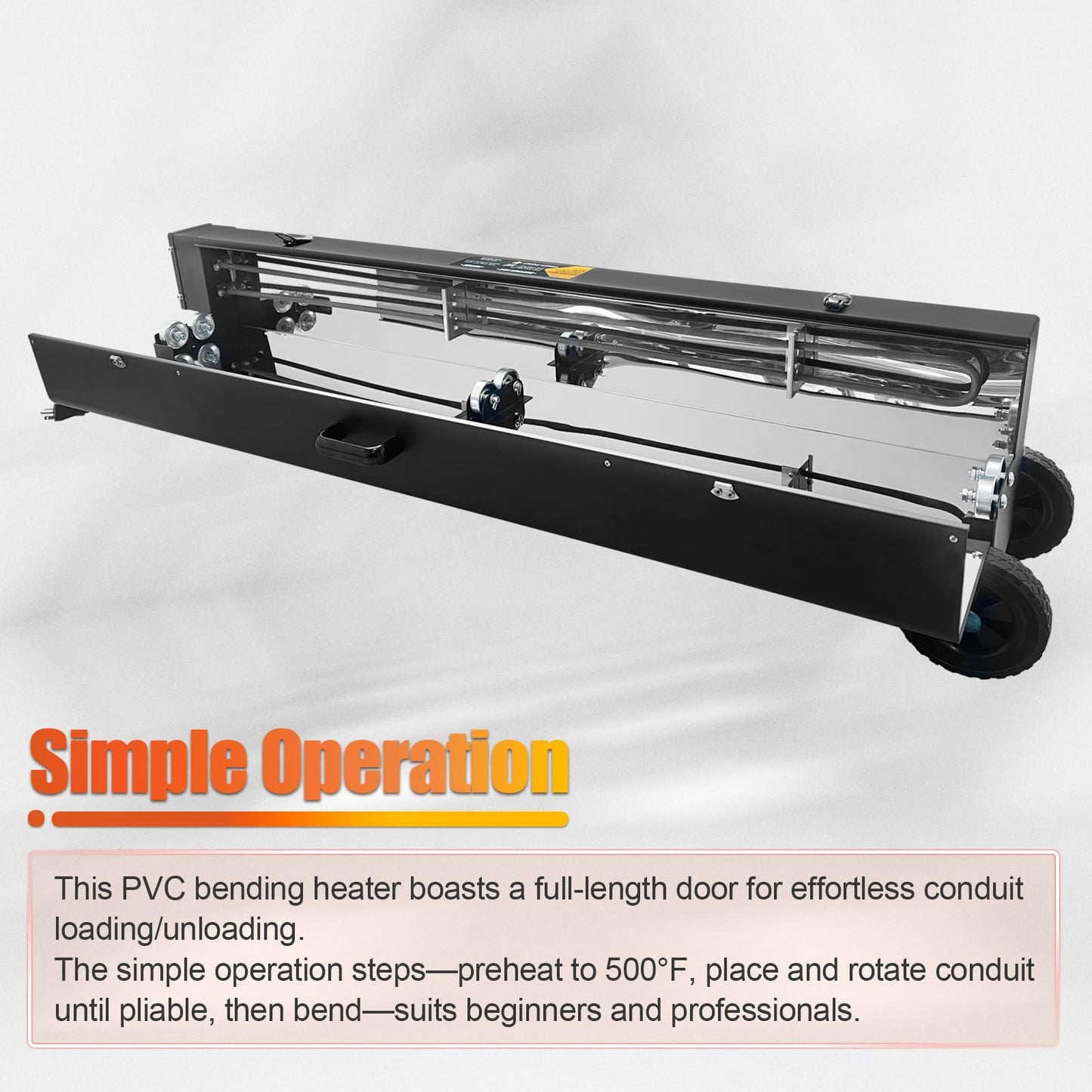 Electric PVC Conduit Heater, PVC Heater Box, Pipe Bender Tool,1/2" to 4" Bender Heater Pipe Bending Tool for 52" Sections of PVC Pipe