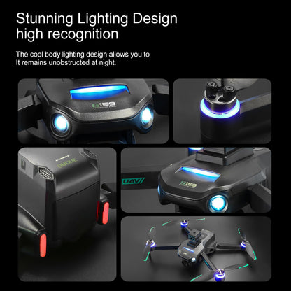 Dodoore GPS Drone with 8K UHD EIS Camera for Adults, 5G WiFi FPV RC Quadcopter with Brushless Motors, Optical Flow Positioning, Obstacle Avoidance, Auto Return, Follow Me, 2 Batteries (Black)