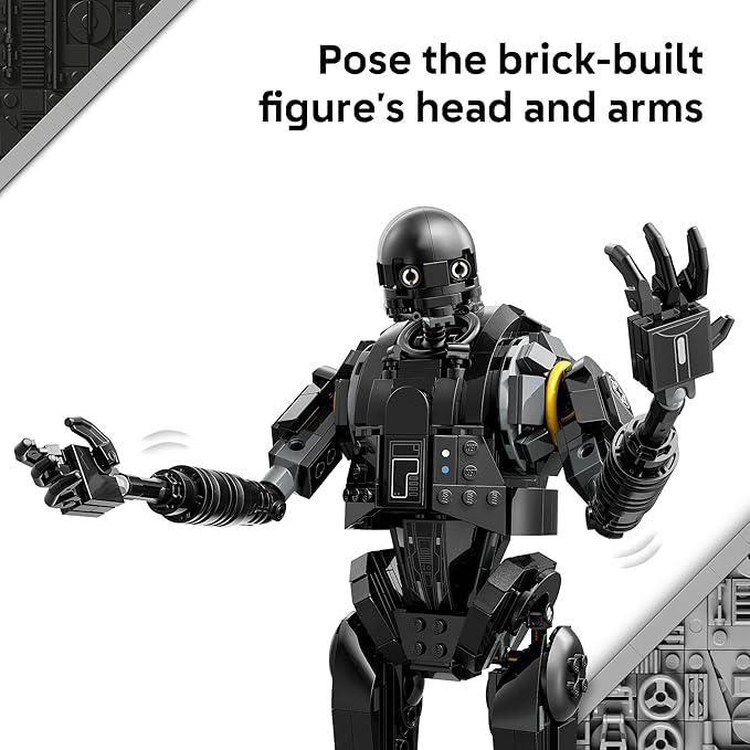 LEGO Star Wars: Andor K-2SO Security Droid - Building Toy for Kids Ages 10+ - Makes a Great Gift for Boys and Girls - Model Kit and Room Decor Idea for Sci-Fi Adventure Fans - 75434