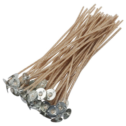 Wawory CD8 Candle Wick, 100 Pcs 6 inch Candle Wicks for DIY Making Supplies