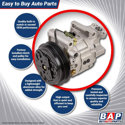 AC Compressor & A/C Clutch For 1995-2012 Kubota Diesel Replaces SV07E - BuyAutoParts 60-03315NA New