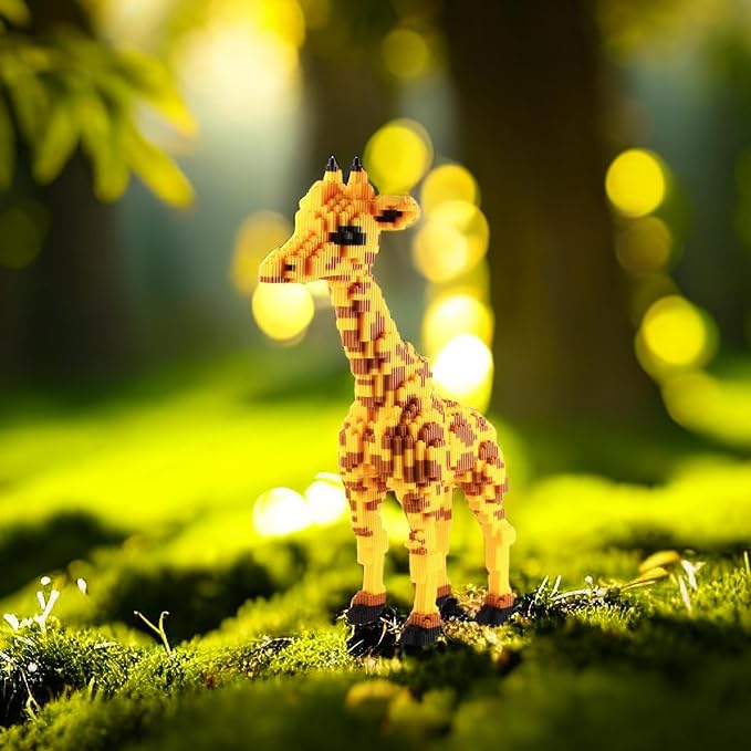Larcele Micro Giraffe Building Blocks Animal Mini Building Toy Bricks4737 Pieces KLJM-02 (Model 2841)