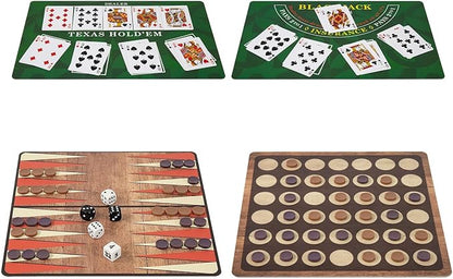 365 Games - Traditional Strategy Board &amp Card Games Tin Storage Container Game for Each Day of Year Family Ages 6+ 1-8 Players