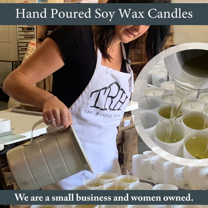 The Rustic House, Soy Candle, Pineapple + Cilantro - Long Burning, Non-Toxic, Wood Lid, Aesthetic Glass Jar