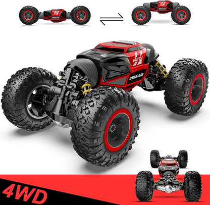 BEZGAR TD141 Remote Control Car - 1:14 Scale 4WD All-Terrains Large RC Cars for Kids 2.4GHz Transformable Stunt Cars Monster Truck Toys Christmas Birthday Gifts for Boys &amp Girls