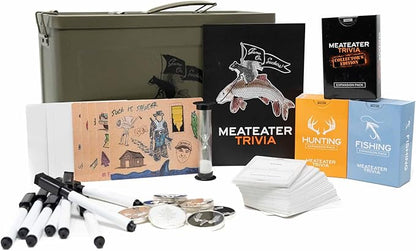 MeatEater Trivia Collector’s Edition – Expanded Board Game with 1300 Hunting Fishing Conservation &amp Outdoor Knowledge Questions