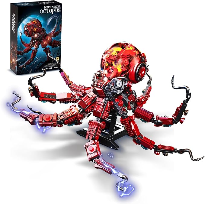 Ideas Mechanical Octopus Building Sets for AdultCompatible with Lego Ocean Animal Collection Toy Home or Office Decor for Adults STEM Building Gift for Teens Boys &amp Girls 8-16 （882pcs）
