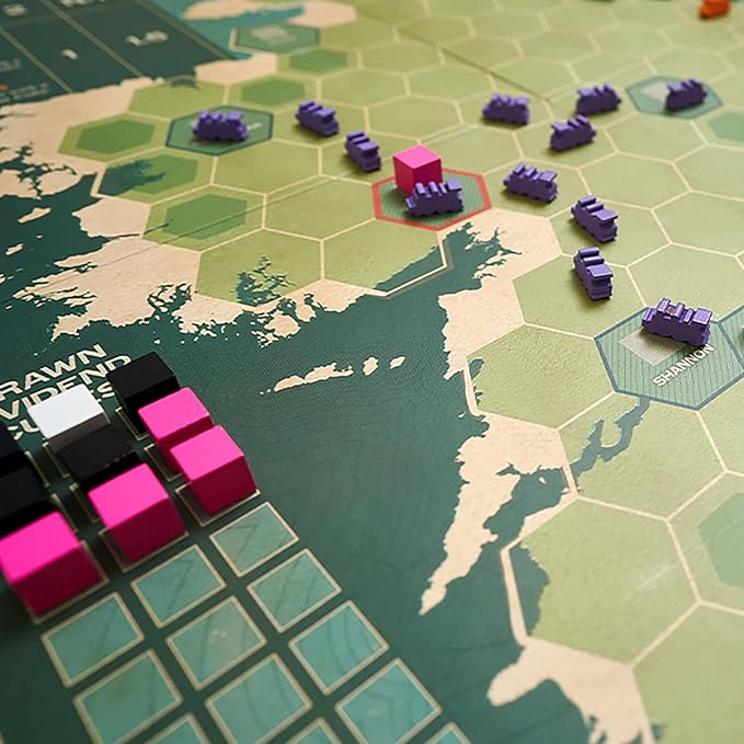 Capstone Games Irish Gauge Strategy Board Game for Ages 15+ | Economic Railroad Investment with Auction Bidding and Shareholding Route Expansion Euro Style Railway Network | 3-5 Players | 60 Min