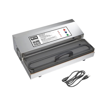 Weston Brands Vacuum Sealer Machine for Food Preservation & Sous Vide, Extra-Wide 5mm Bar for Sealing Bags up to 15" Wide, 1020 Watts, Commercial Grade Pro 2300, Stainless Steel (65-0220-W)