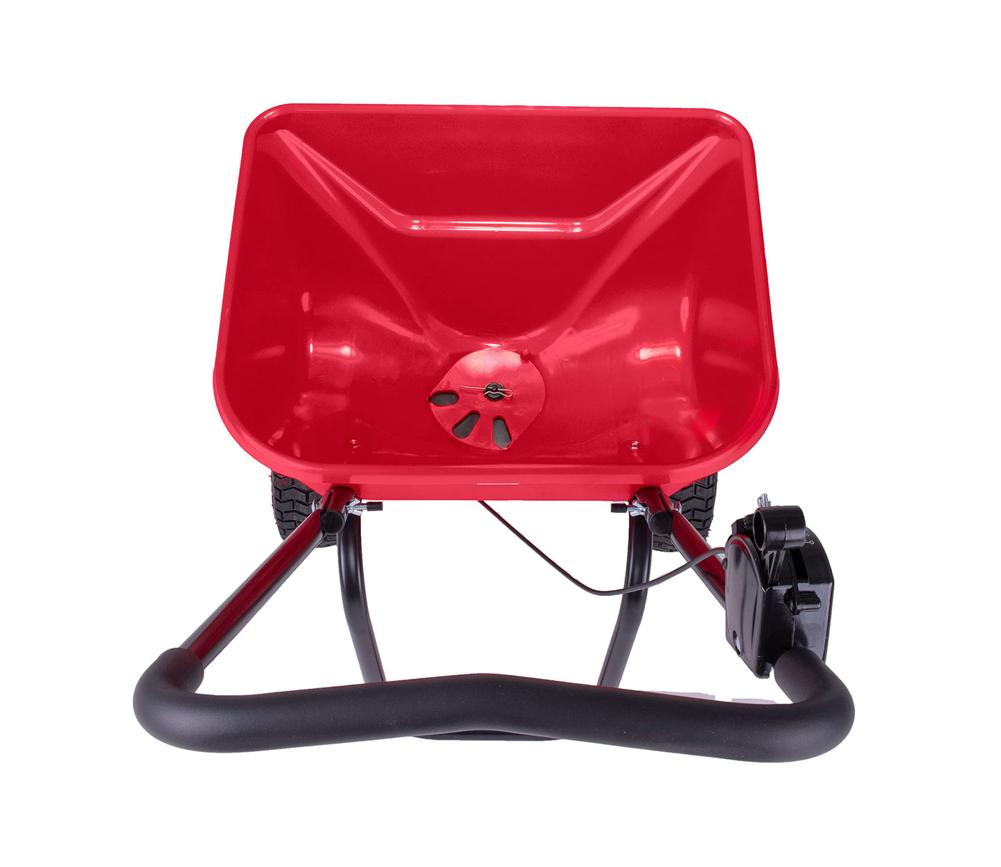 EarthWay 2030P-Plus 65 LB (29 KG) Capacity Commercial Walk-Behind Broadcast Spreader for Grass, Fertilizer, Seeds — Includes Side Spread Control, Even Spread, Pneumatic Tires