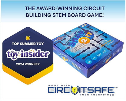 Snap 2 It® Board Game Game of The Year Finalist A Race to Light Up The Game Will You Be First? for Kids and Adults – Promotes Creativity and Problem Solving STEM Toy