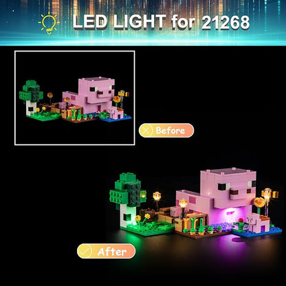 LED Light Kit for Lego 21268 The Baby Pig House Set Compatible with Lego 21268 Building Blocks Model(Not Include Blocks Set)
