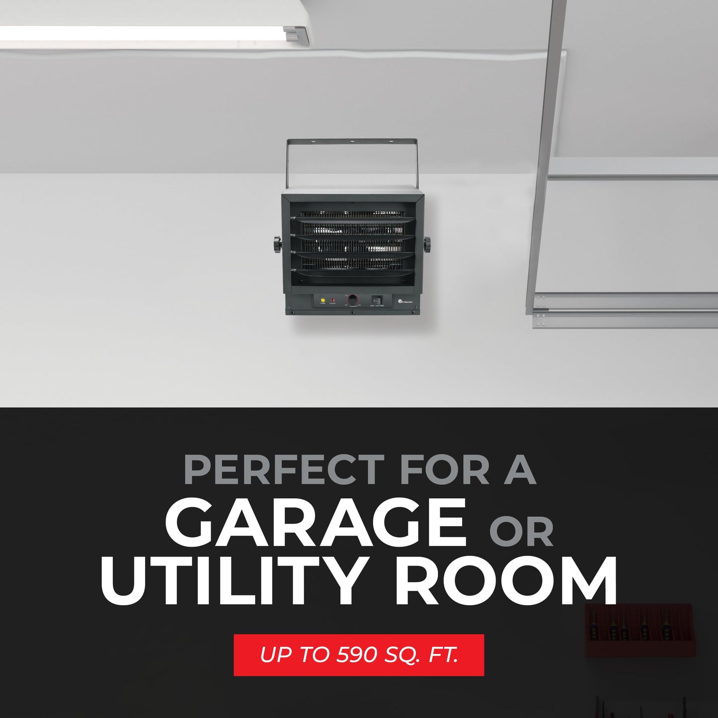 5,000/4,000/3,000W 240V Ceiling Mount Garage Utility Heater
