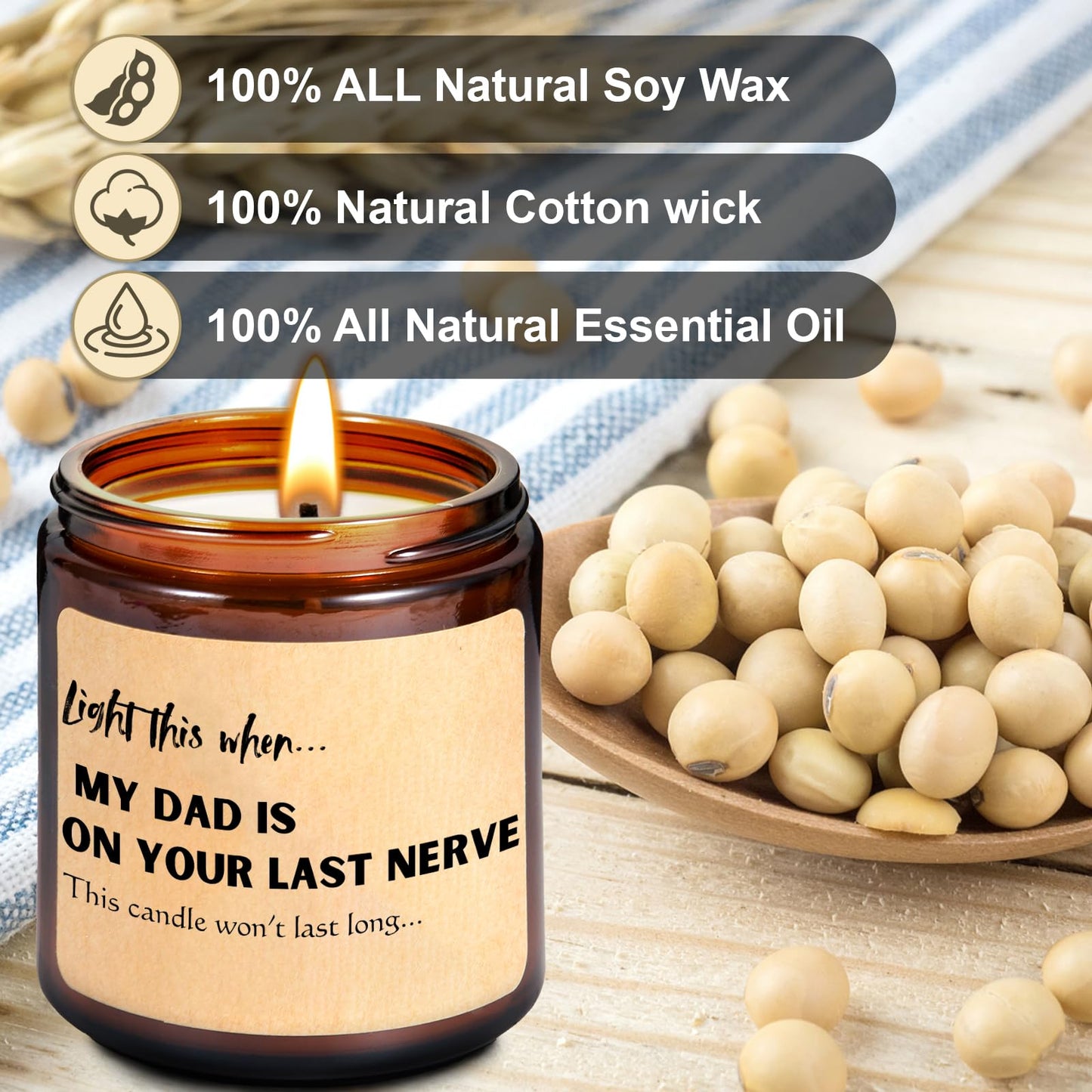 Christmas, Mothers Day Gifts for Mom from Daughter Son, Lavender Scented Candle for Mom Funny Birthday, Thanksgiving Gifts for Mum, Mother-in-Law, Stepmother, Adoptive Mother Gift Ideas, Wedding Gift