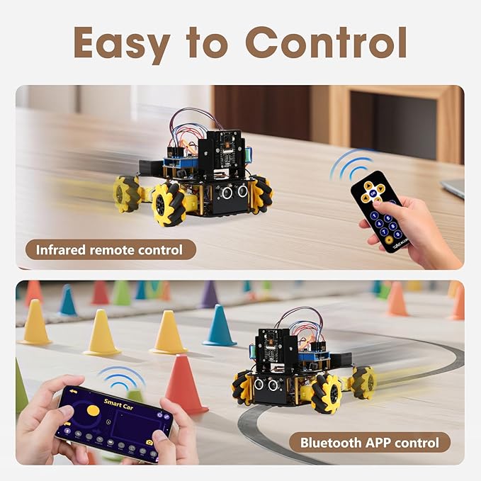 Robotics Kit for Kids Ages 8–12 12-16 ACEBOTT Smart Robot Car Kit with 3MP Camera STEM Toys for Boys Compatible with Arduino &amp ScratchApp &amp Remote ControlSTEM Gift for Boys GirlsTeens an