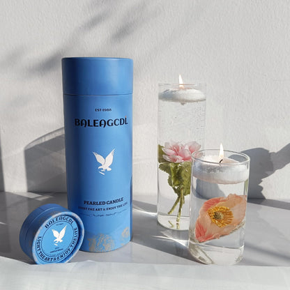 BALEAGCDL Pearled Candle 18 Oz with 30 Wicks - Unscented Sand Candles White Refillable Wax Lasts up to 120 Hours - Smooth and Clean Burning for Candle Making