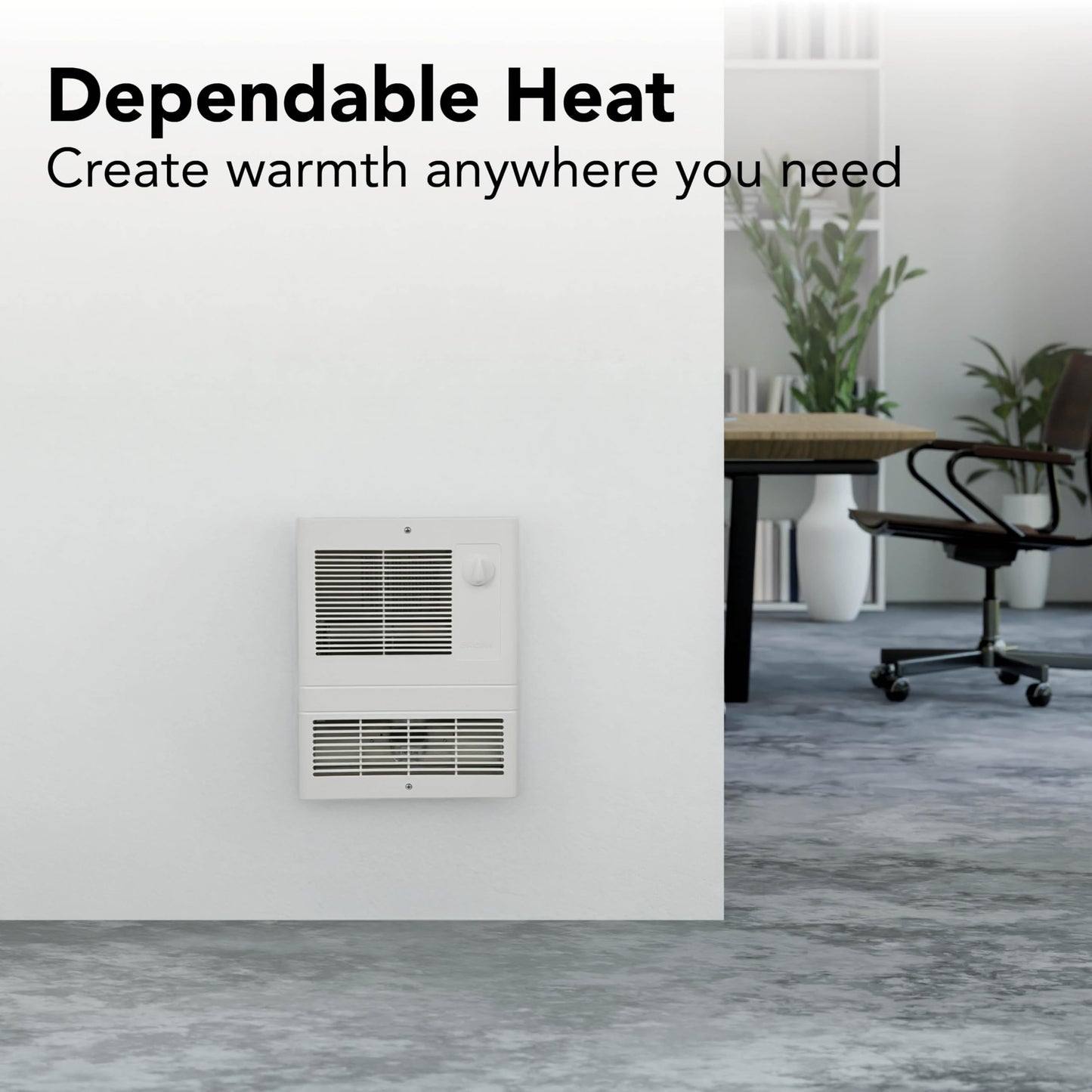 Broan-NuTone 9810WH High Capacity Wall Heater, White Grille, 1000-Watts, 120/240V