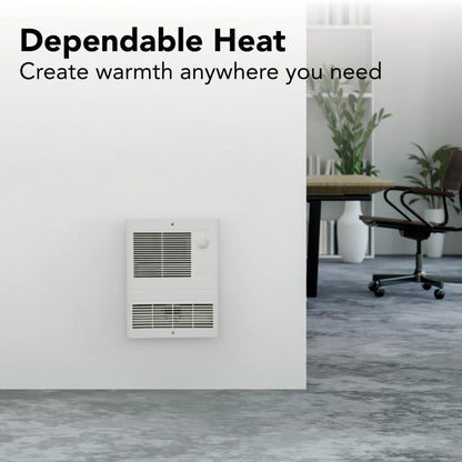 Broan-NuTone 9810WH High Capacity Wall Heater, White Grille, 1000-Watts, 120/240V
