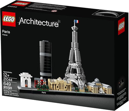 LEGO Architecture Paris Model Building Set - Detailed Display Building Block Set for Kids Boys and Girls Ages 12+ - Unique Gift for Travel &amp Architecture Enthusiasts - 21044
