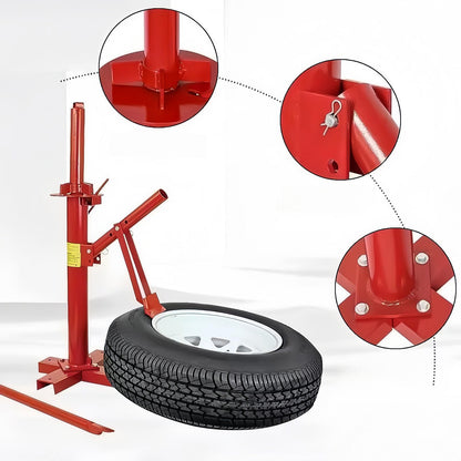 Manual Tire Changer 4"-21", Portable Hand Bead Breaker and Tire Mounting Tool, Heavy-Duty Steel Tire Changing Machine for Car Truck Motorcycle Trailer, Home Garage and Small Auto Shop