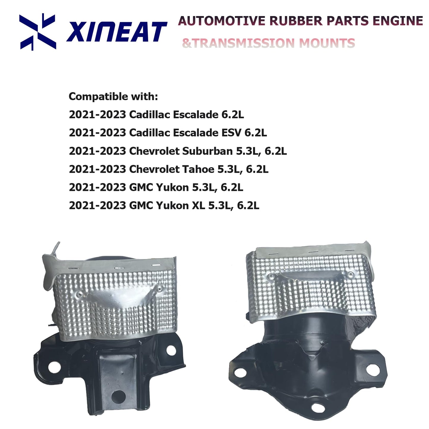 85608074 85608073 Front Left Right Engine Mount Hydraulics Compatible with 2019-2023 Cadillac Escalade Chevrolet Tahoe GMC Yukon XL 5.3L 6.2L Replacement 3585 3586 2pcs XINEAT