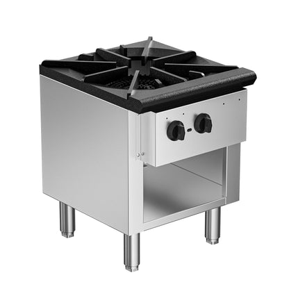 Culistra Commercial High Power Gas Stove, 90,000 BTU, Propane and Natural Gas Countertop Cooking Stove Range, with Cabinet, Stainless Steel Hot Plate for Catering, Perfect for Iftar, ETL Certification