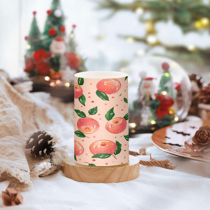 ALAZA Pink Peach Flickering Flameless Candles Battery Operated with Remote Timer,Tea Light Candles LED Pillar Votive Candles Set of 2 for Outdoor Indoor Decorations