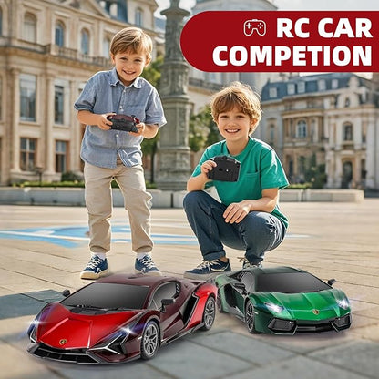MIEBELY Lamboghini RC Car - 1:24 Scale Lambo Toy Car 3.7V 500mAh Sián Fast Remote Control Car for Boys 8-12 Rc Race Model Birthday Gifts for Kids Adults Boys Girls Age 6-12 Year Old