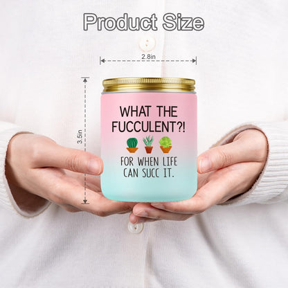 Miracu Succulent Candle, Get Well Presents for Women, Cheer up Idea, Pick Me up, Break up, Plant Lover Gifts for Women, Funny Birthday Mothers Day Cool Gifts for Plant Lovers Mom Lady Friend Wife Her